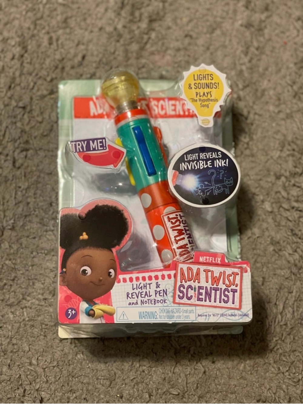 Just play ads twist scientist light and reveal pen